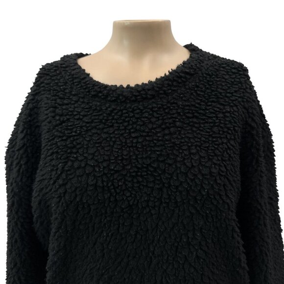 Lululemon Black Sherpa Fleece Wool Blend Pullover Warm Winter Sweater Women 4 - Picture 12 of 12